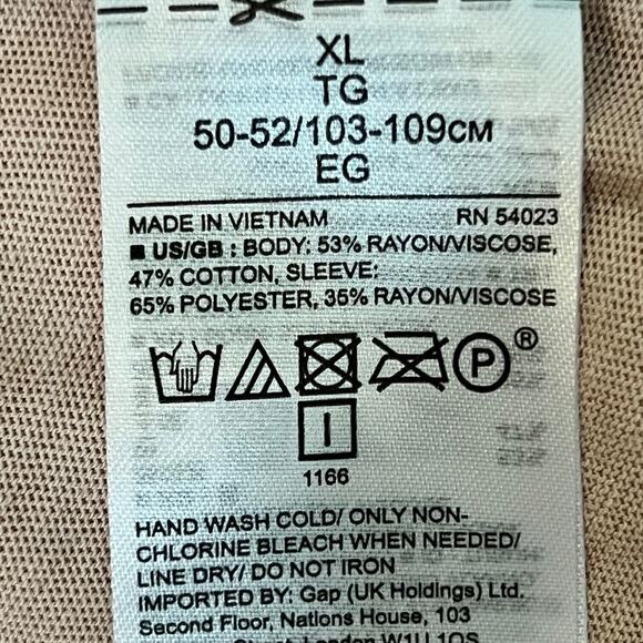 Banana Republic Womens Knit Blouse XL Blush Pink Pullover Shirred Bell Cuffs - Picture 5 of 5